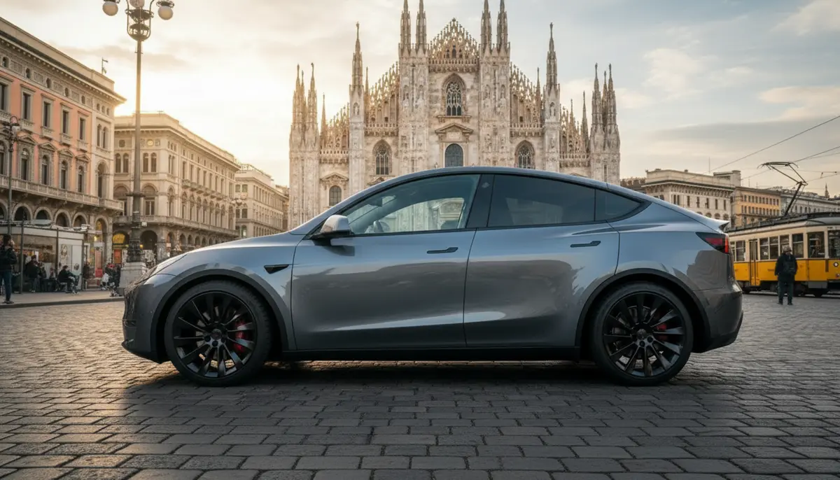 Tesla Model Y Long Range 2023, vue arrière — Monaco Super Car Rental, Monaco